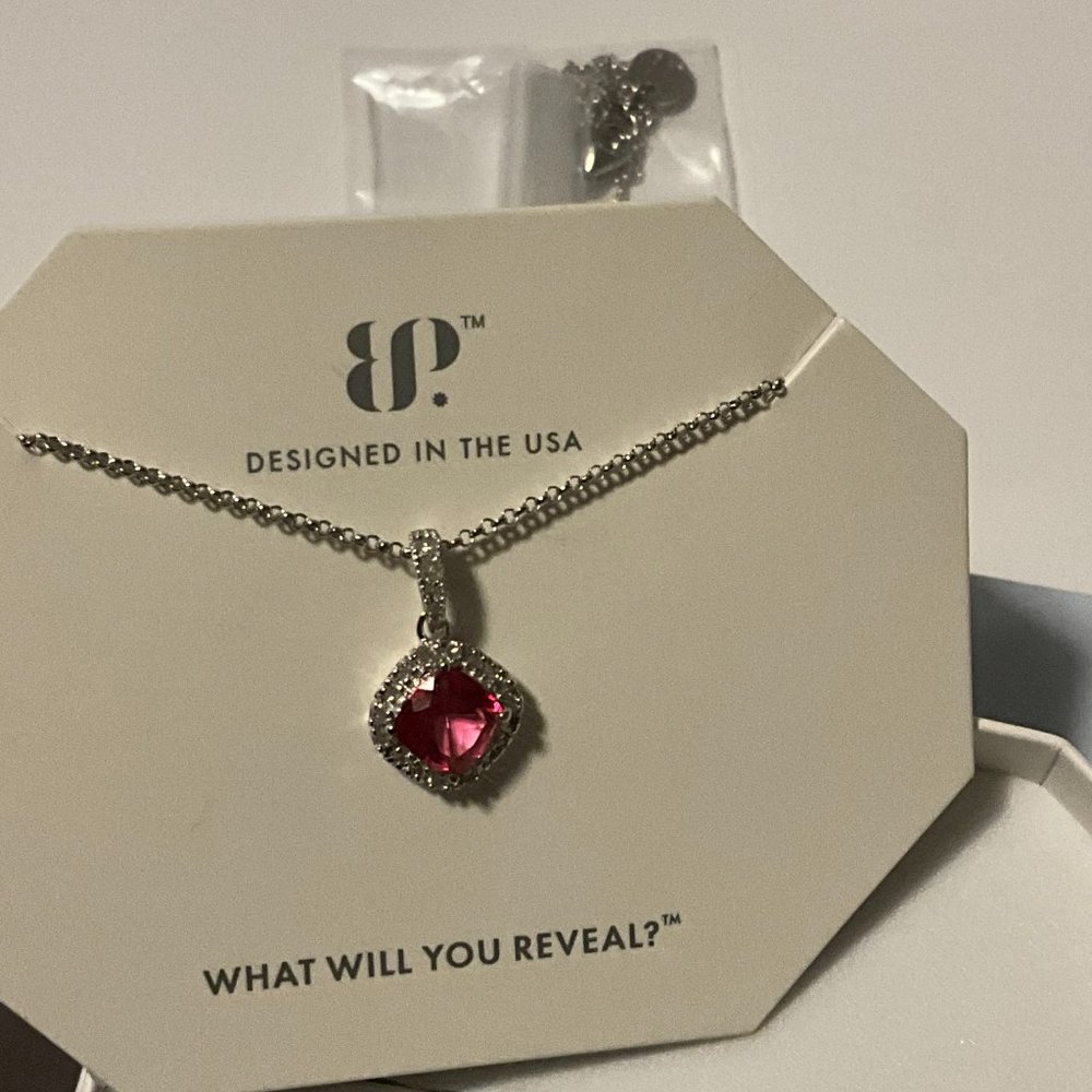 *DIAMOND* Necklace | Pink Topaz | Bomb Party | Sterling Silver